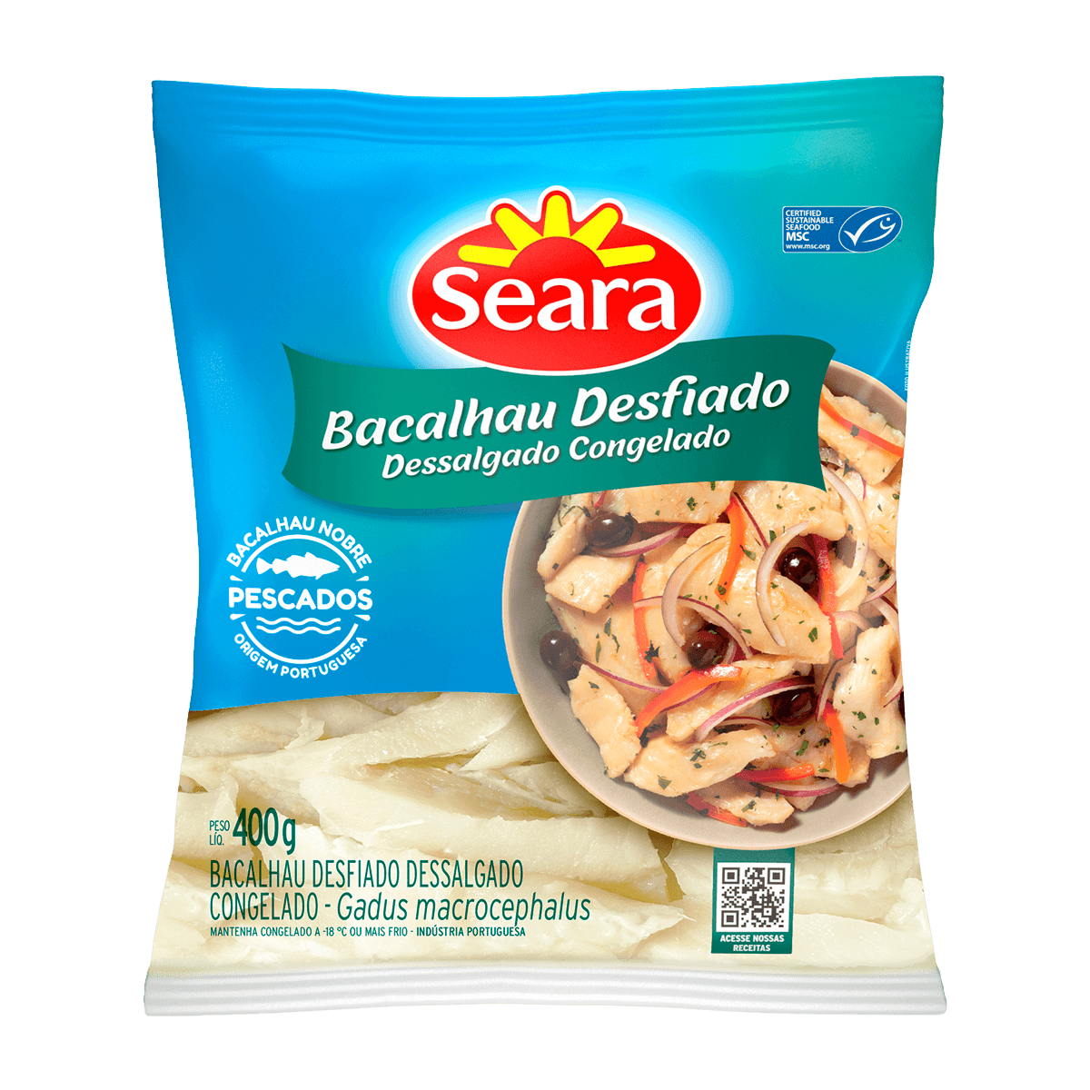 Bacalhau Desfiado IQF 400g – Seara 2