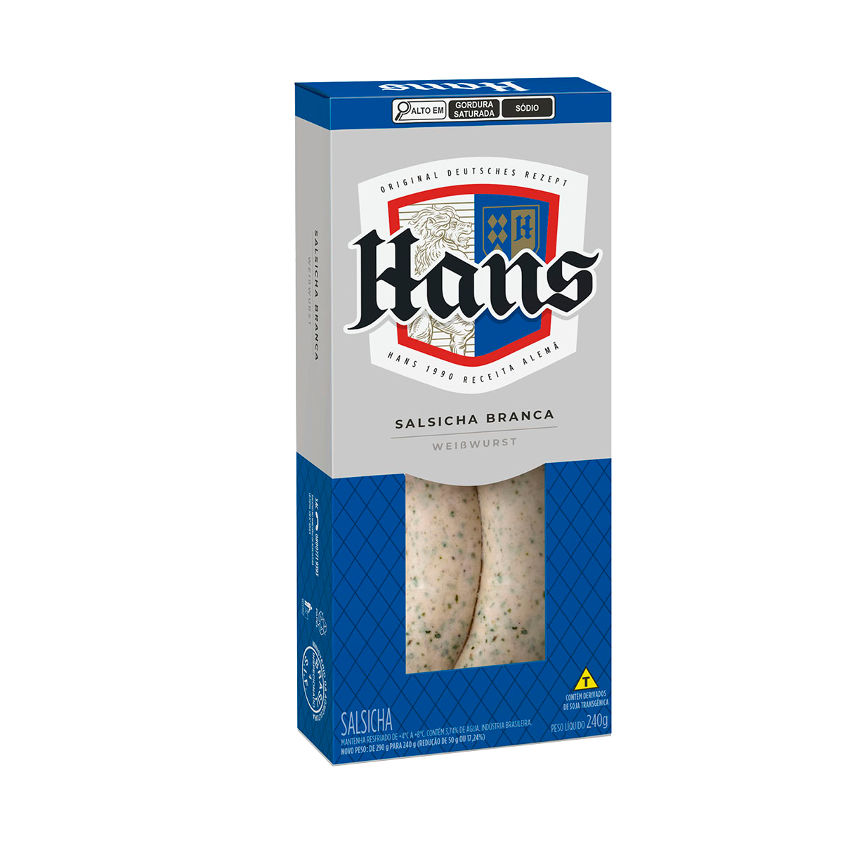 Salsicha Weisswurst 240g – Hans