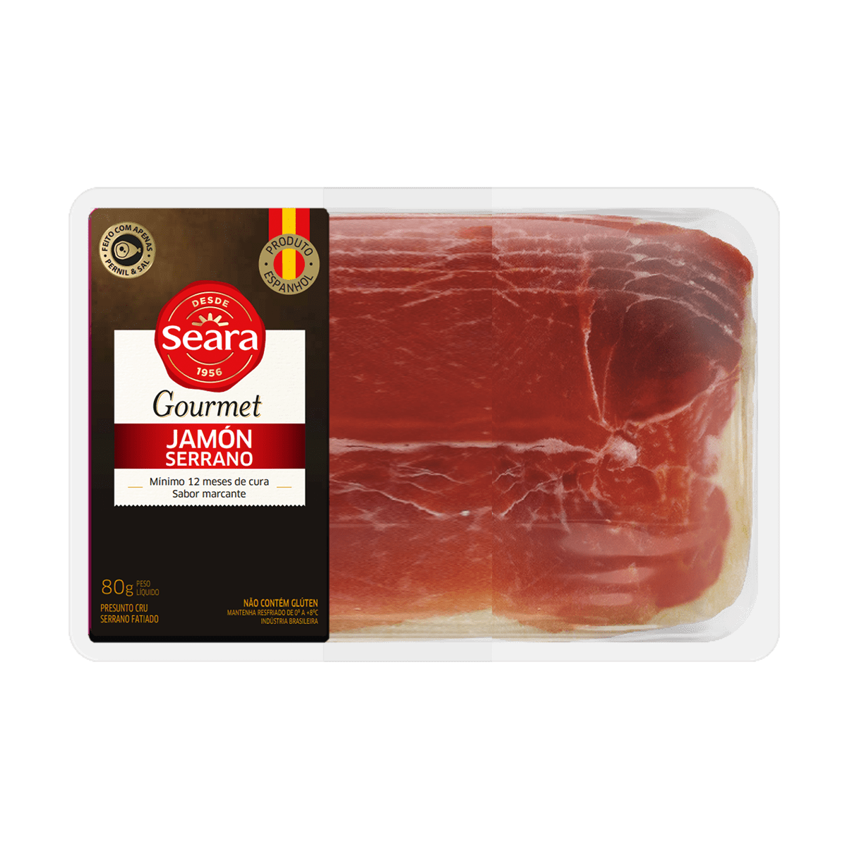 Jamón Serrano Fatiado 80g – Seara Gourmet
