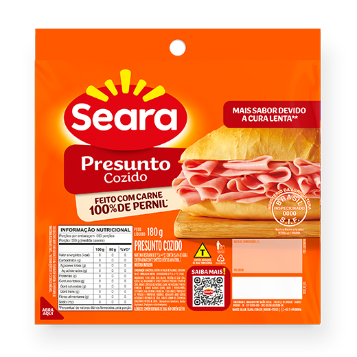 Presunto Fatiado Seara 180g – Seara