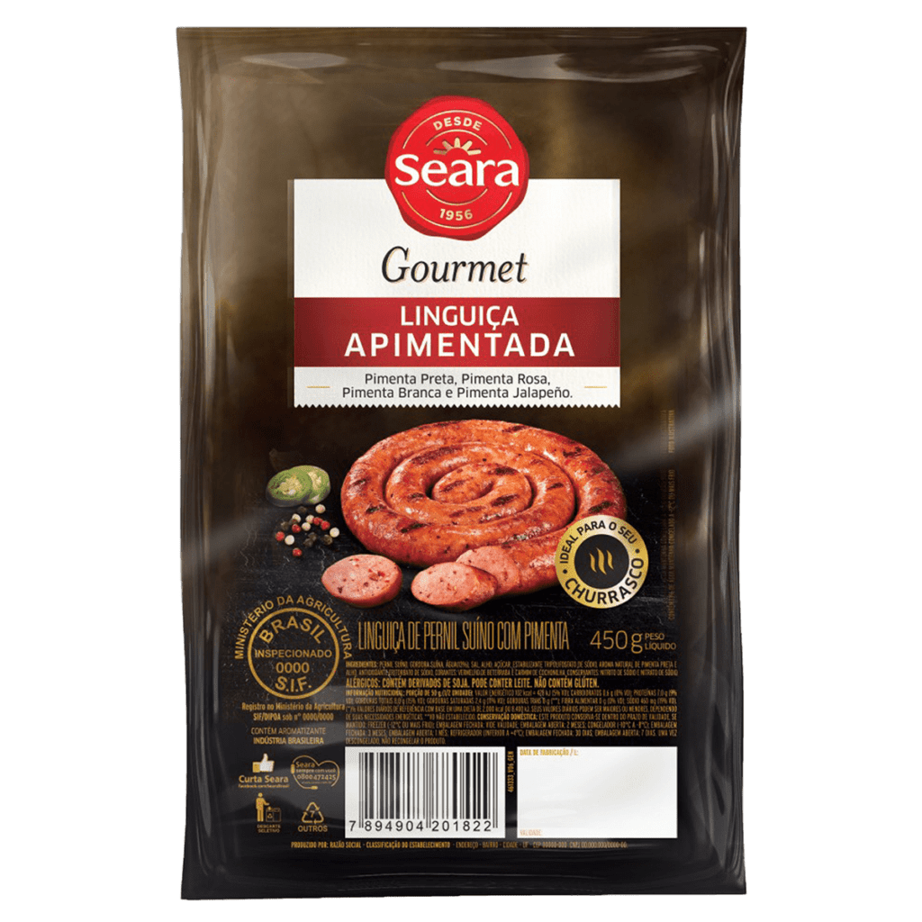 Linguiça apimentada 450g Seara Gourmet