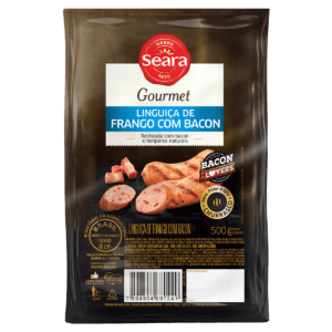 Linguiça de frango com bacon 500g Seara Gourmet