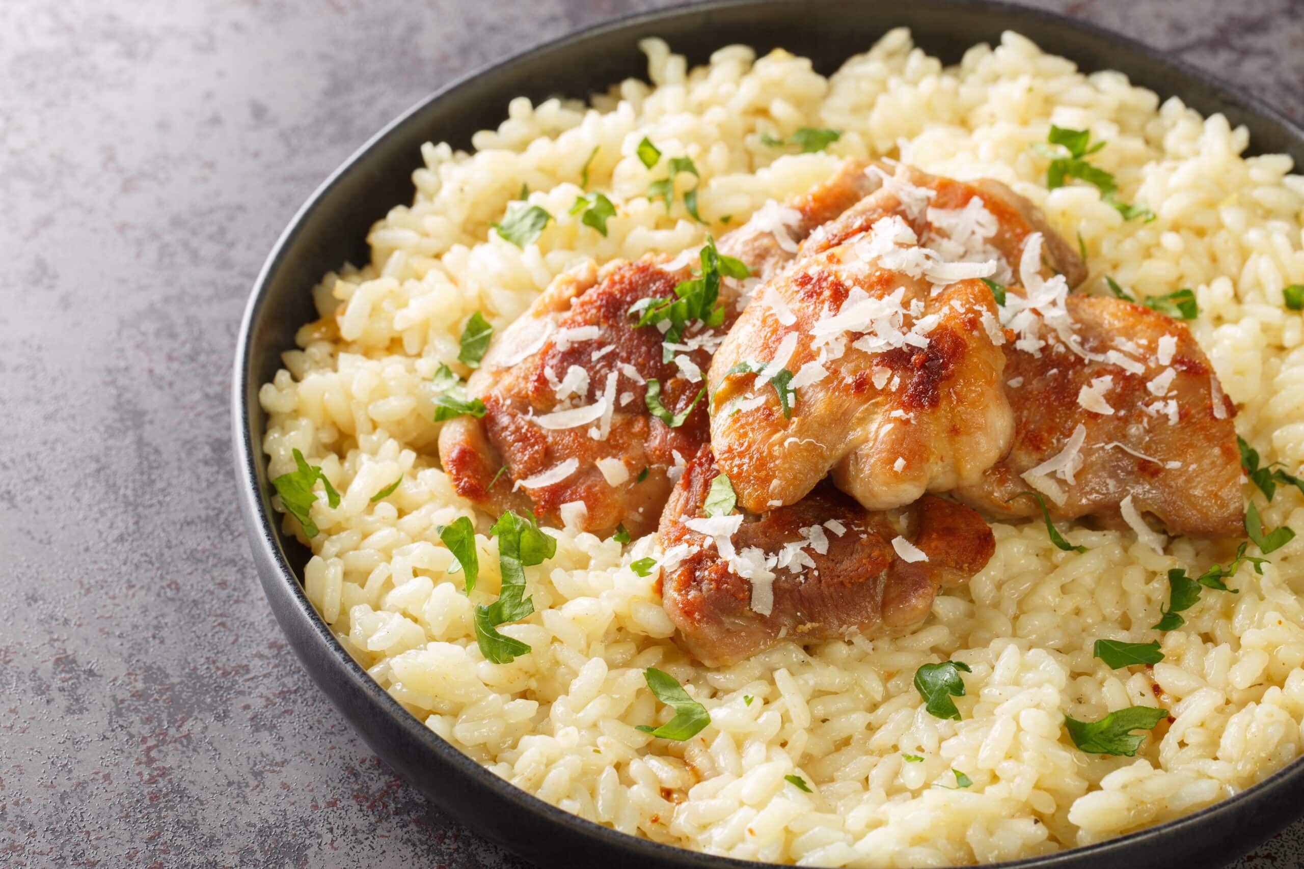 Risoto de Frango ao Limão